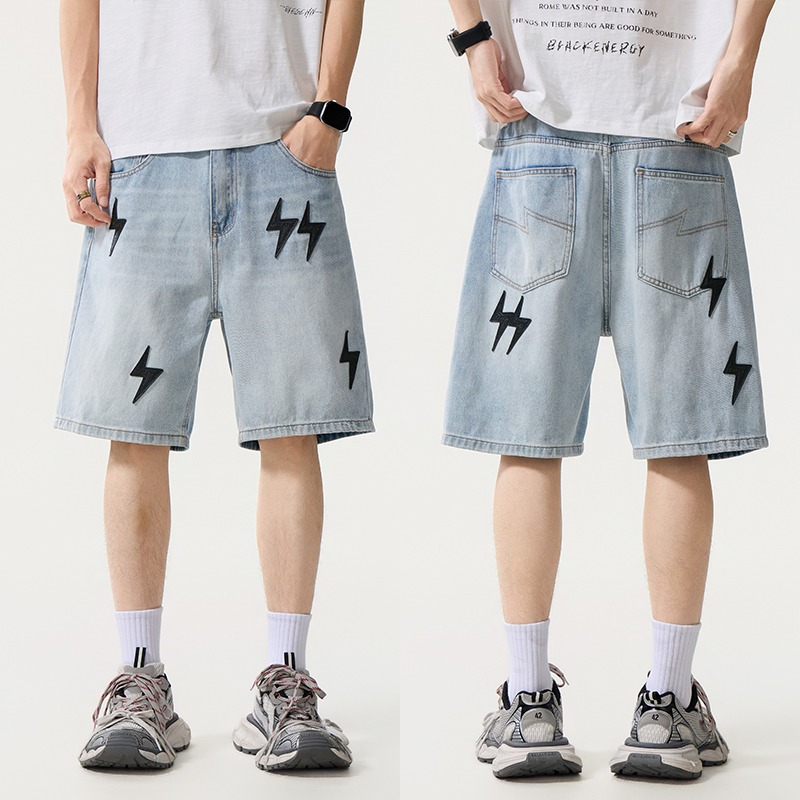 Street Fashion American - Shorts Bermuda en jean tendance pour