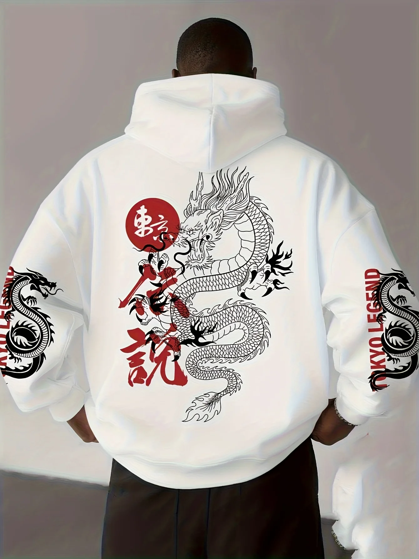Street Fashion In Tokyo - Sweat-shirt à capuche chaud pour homme,