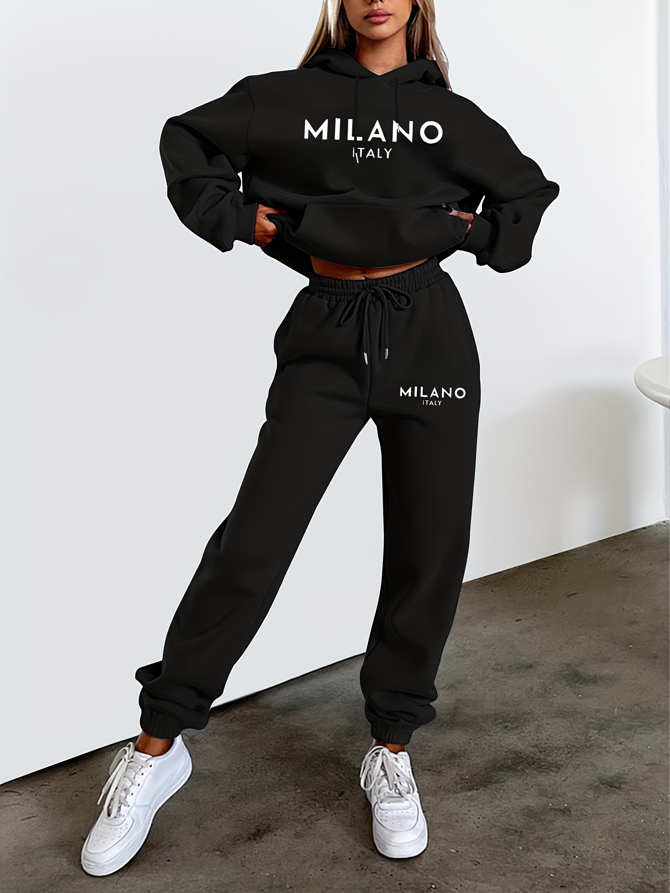 Street Fashion Milano - Ensemble sweat à capuche et pantalon