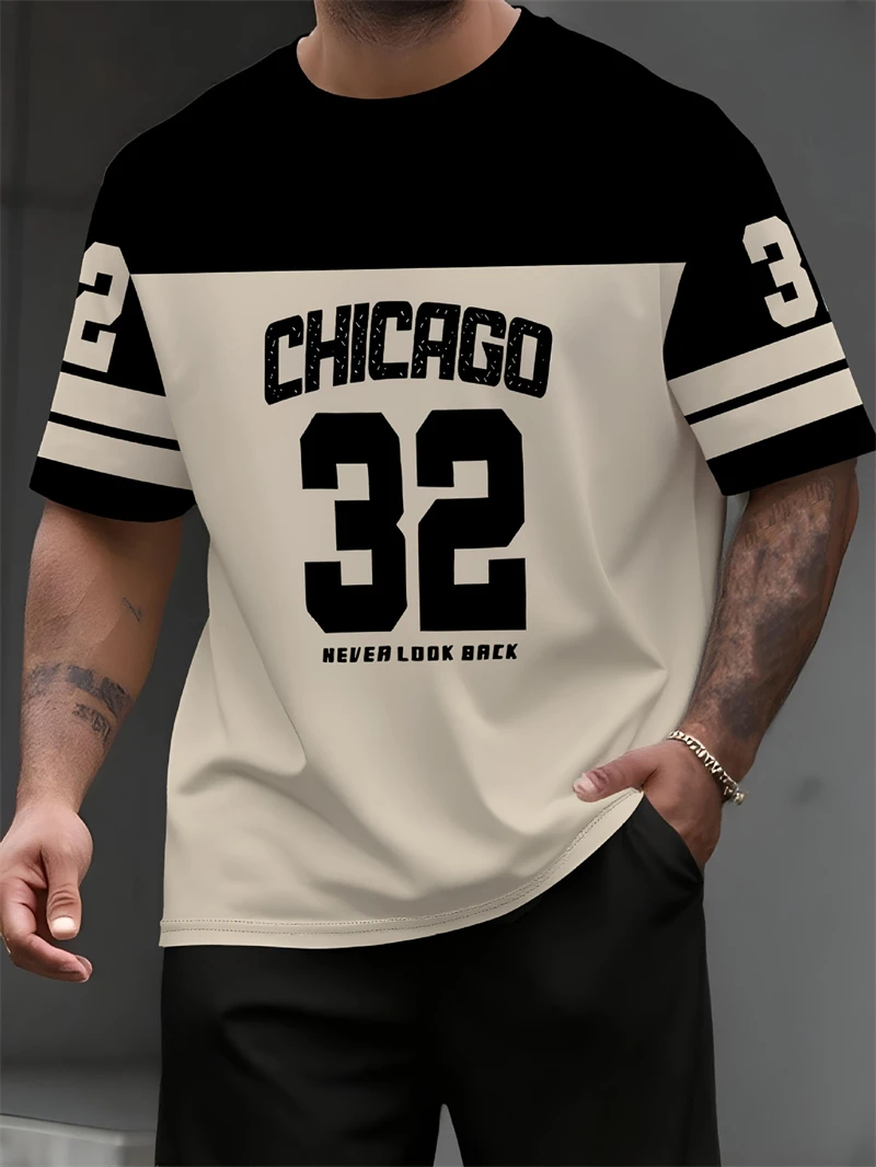 Street Fashion Chicago - T-shirt imprimé numéro 32 Chicago pour