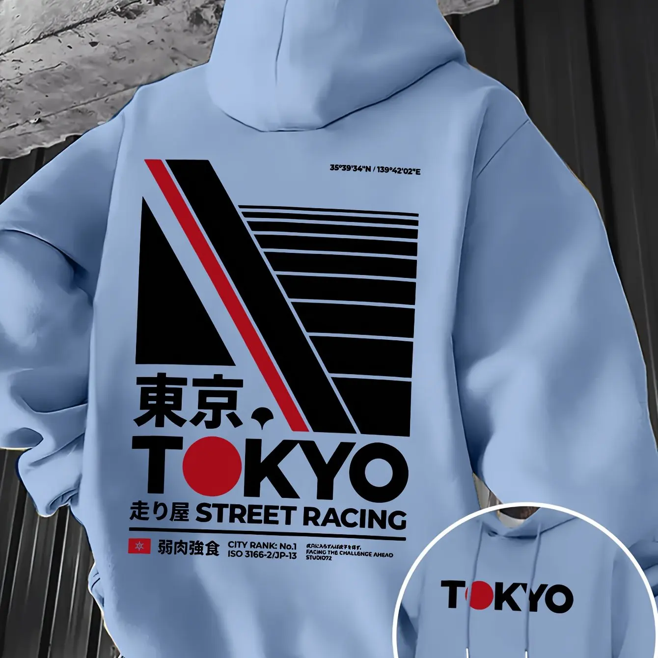 Street Fashion In Tokyo - Sweat à capuche rétro JDM Tokyo