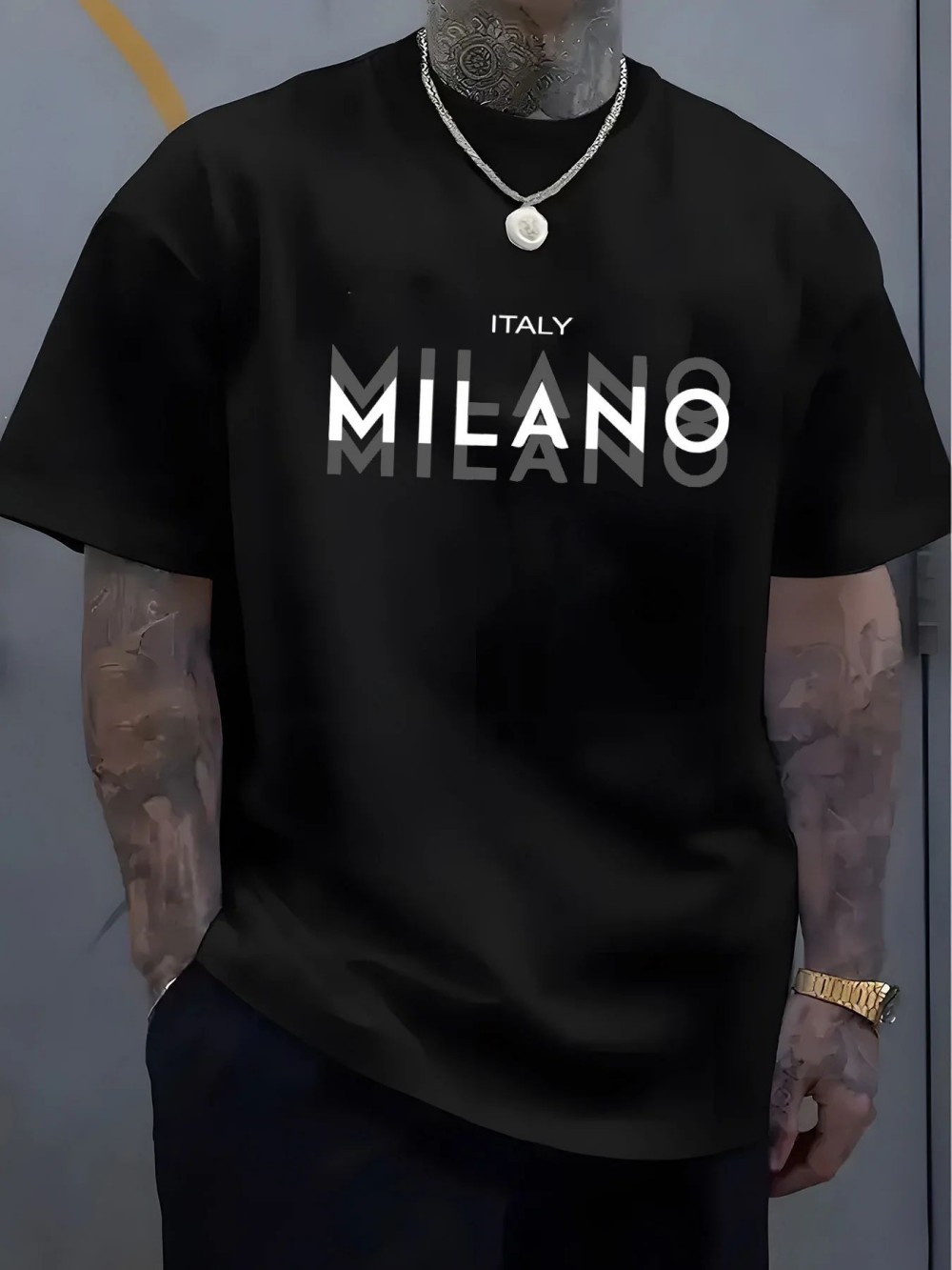 Street Fashion Milano - T-shirt de sport unisexe MILANO à