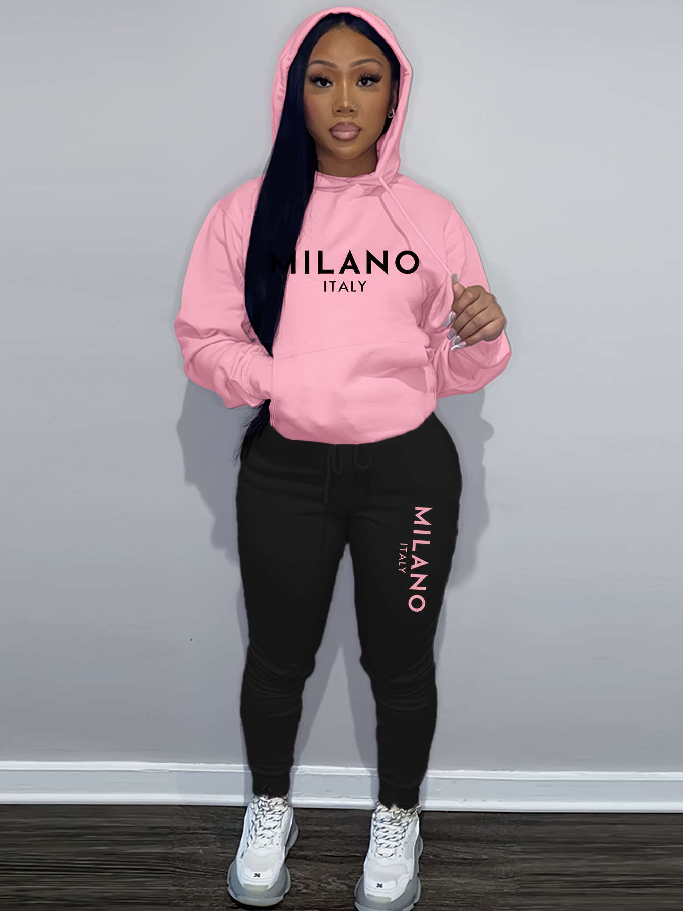 Street Fashion Milano - Ensemble sweat à capuche et pantalon