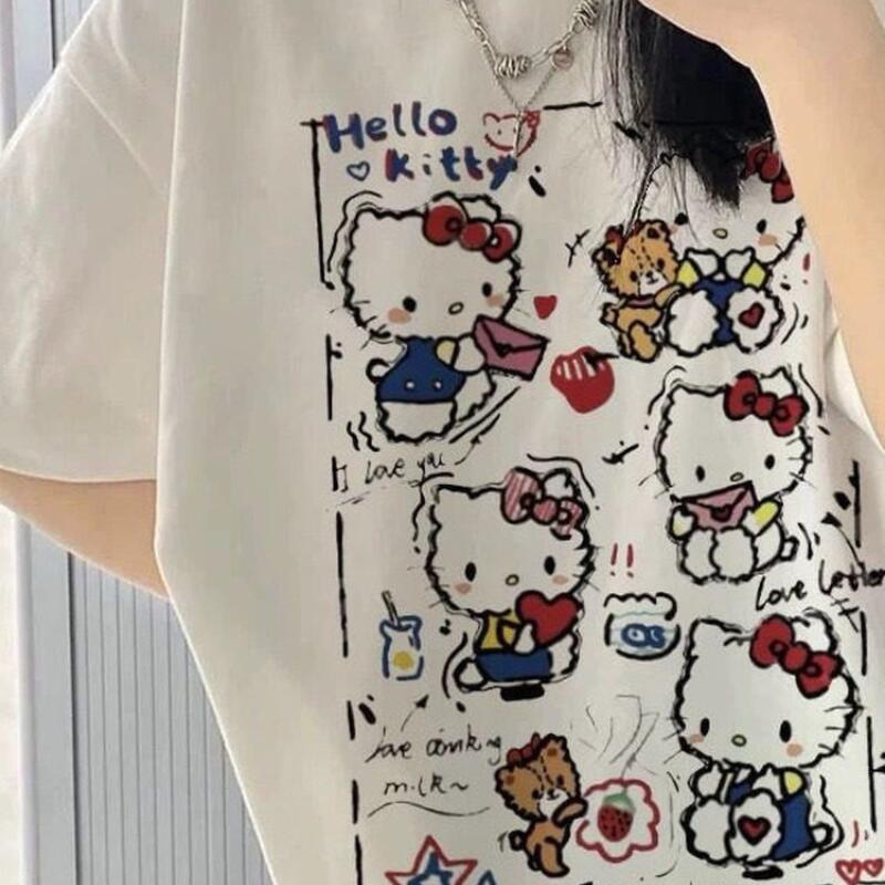 Street Summer Fashion - T-shirt à manches courtes pour femme,