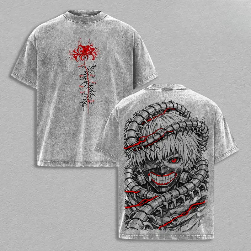 Street Fashion In Tokyo - T-shirt rétro Manga Kaneki Ken Tokyo