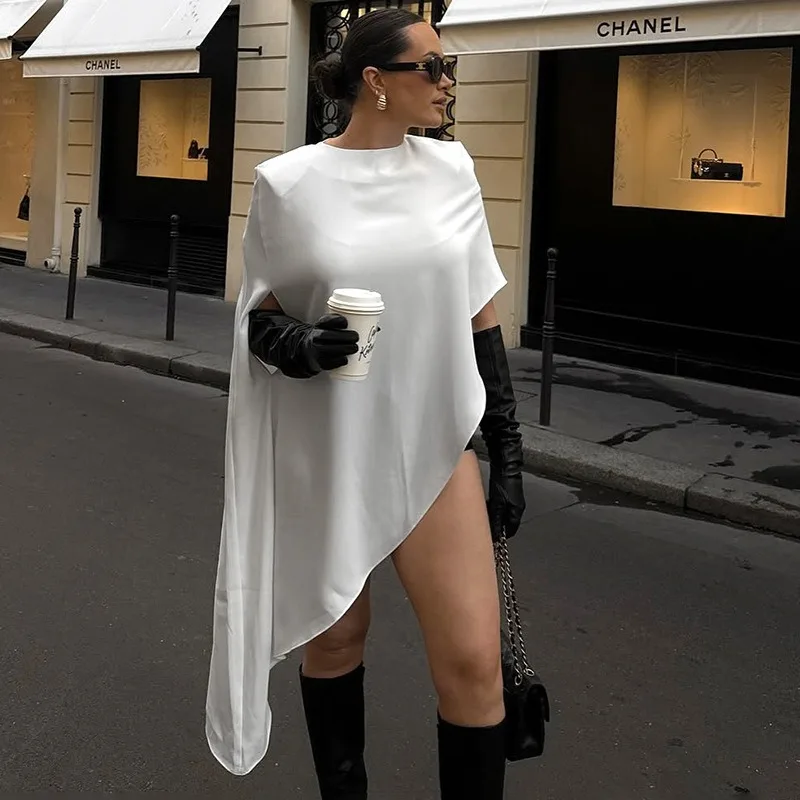 Robe blanche tendance BWQ, sex - Street Fashion Look avis et prix