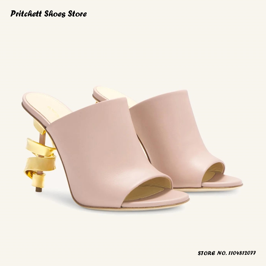 Mules en cuir à talons hauts e - Street Fashion Rome 2025 avis et prix