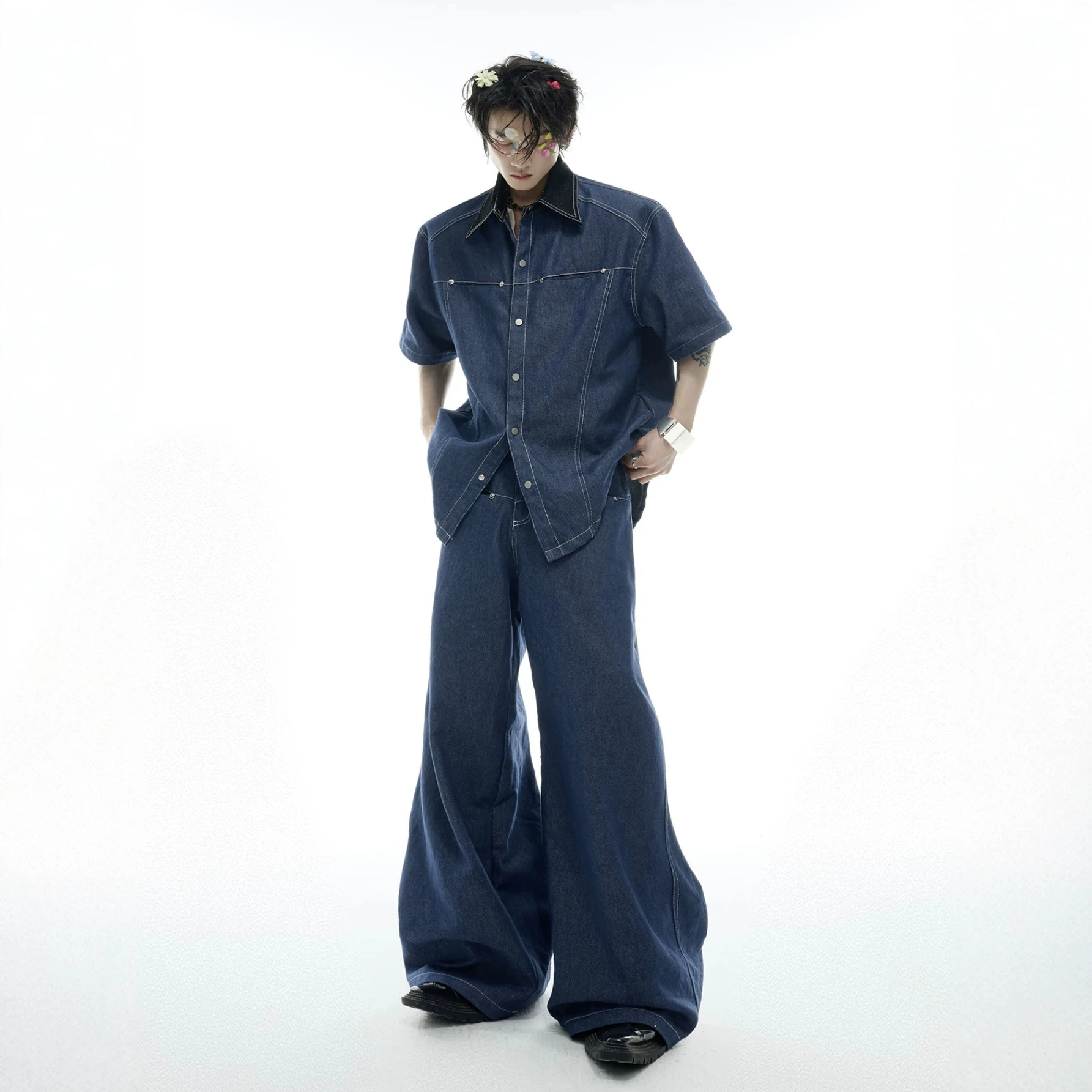 Ensemble assorti en jean pour  - Street Fashion American avis et prix