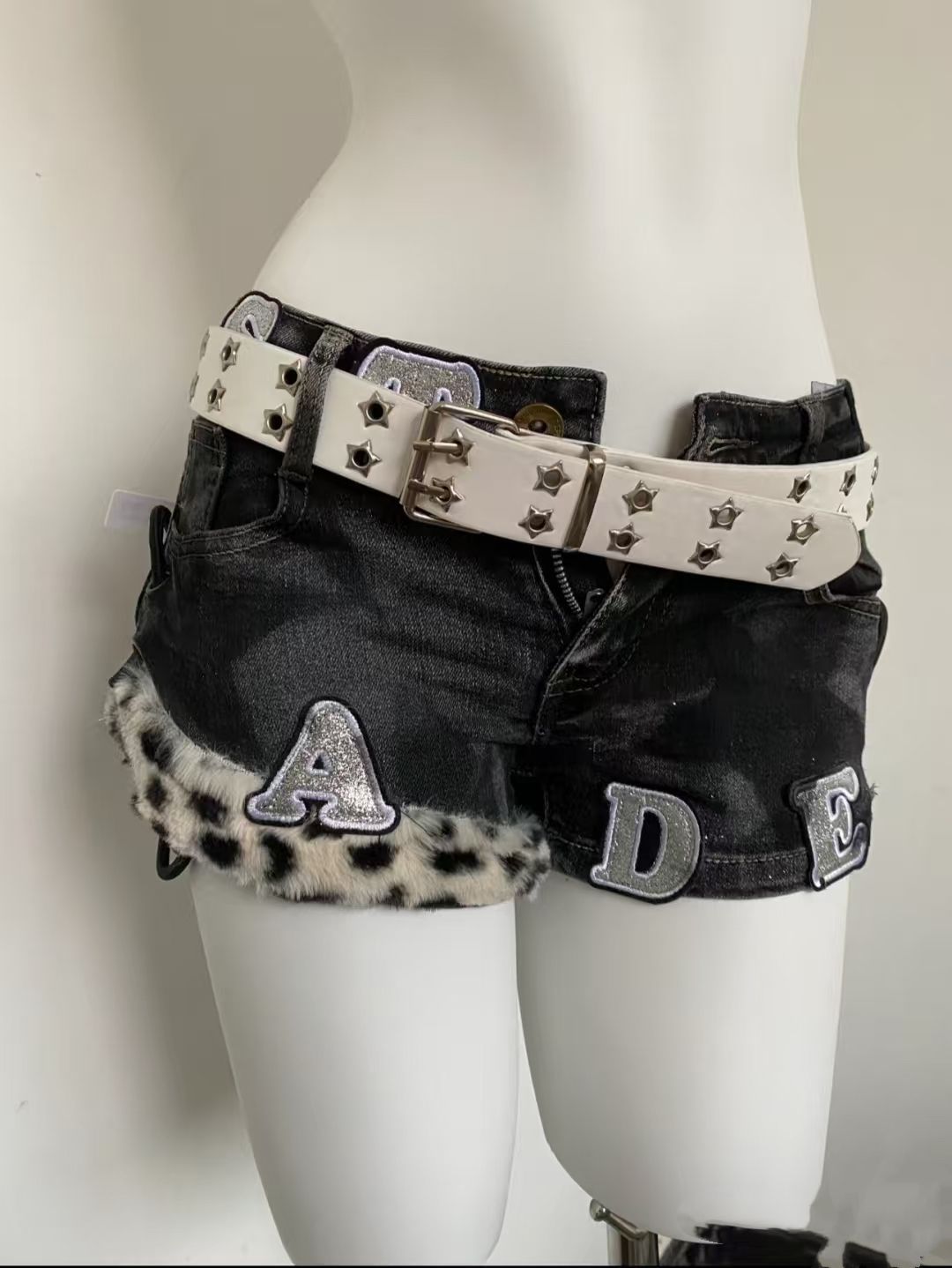 Y2k brodé Patch Denim Shorts f - Street Fashion Hot avis et prix