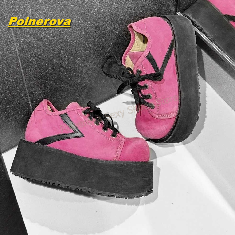 Baskets mode femme Y2K rose vi - Street Fashion Hot avis et prix