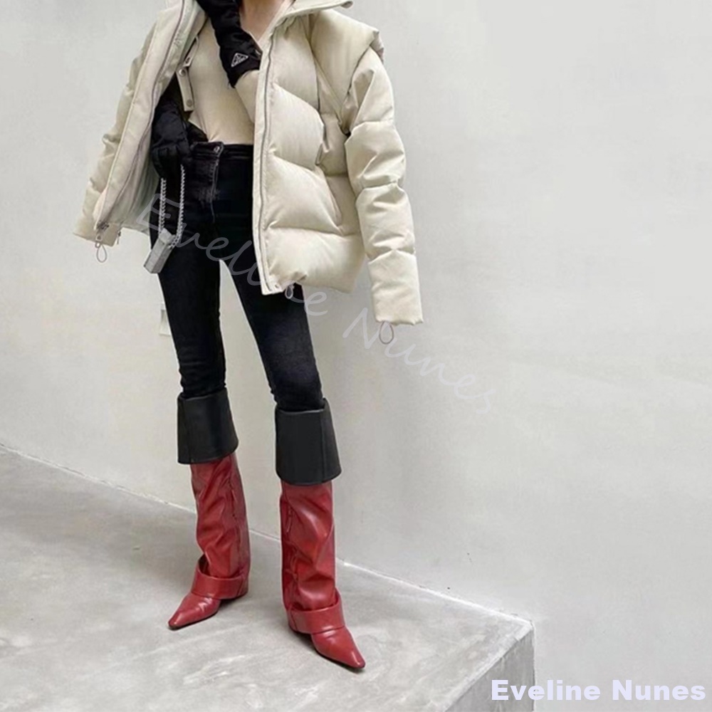 Bottes au dessus du genou à bo - Street Fashion Rome 2025 avis et prix