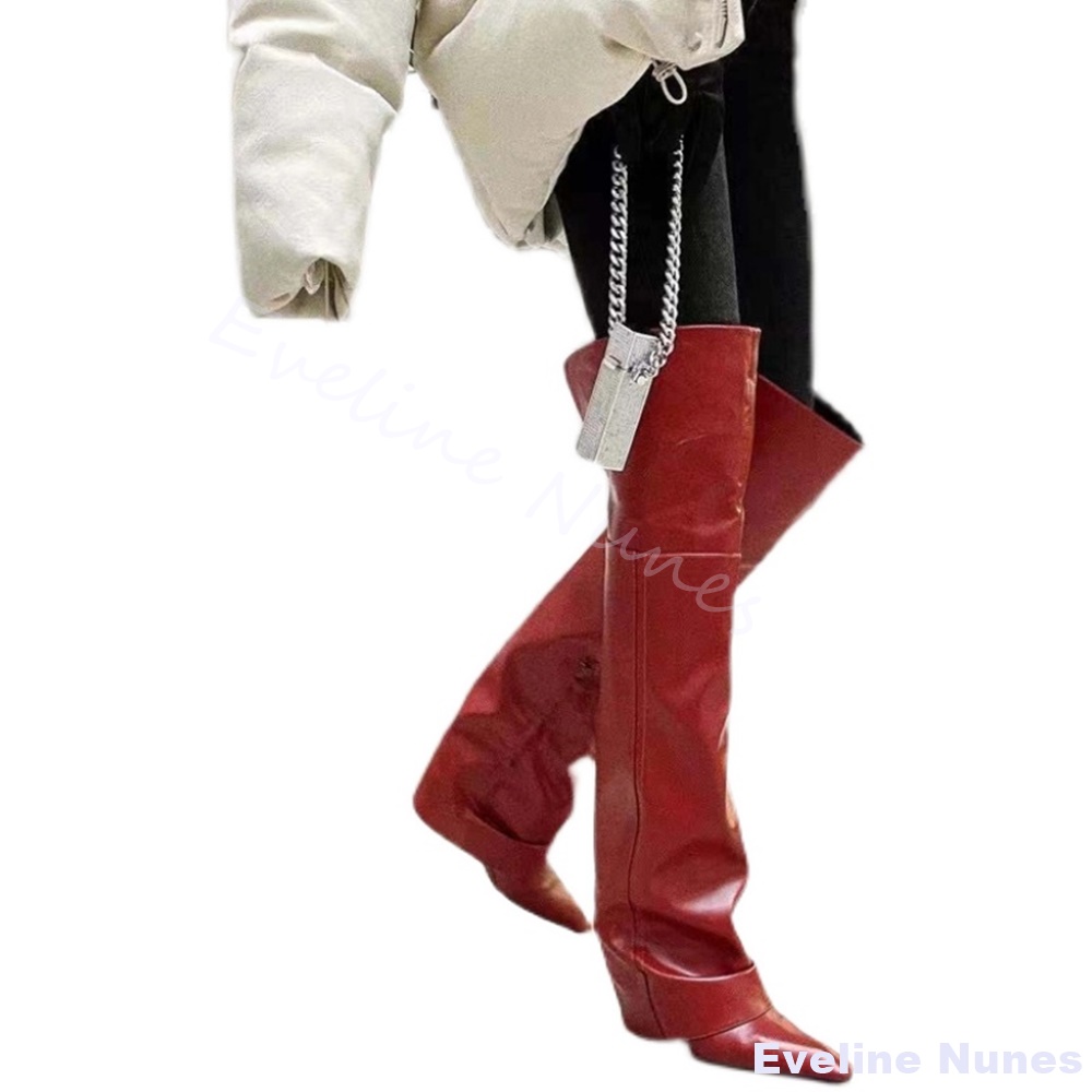 Bottes au dessus du genou à bo - Street Fashion Rome 2025 avis et prix