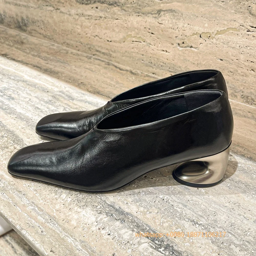 Escarpins en cuir véritable à  - Street Fashion Rome 2025 avis et prix
