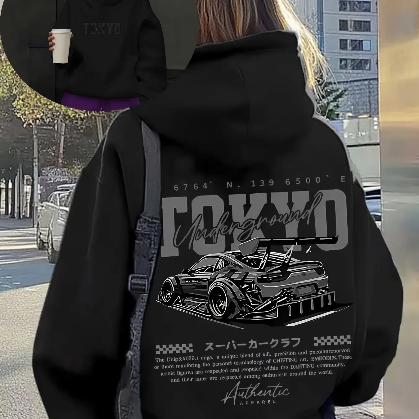 Sweat-shirt à capuche streetwe - Street Fashion In Tokyo avis et prix