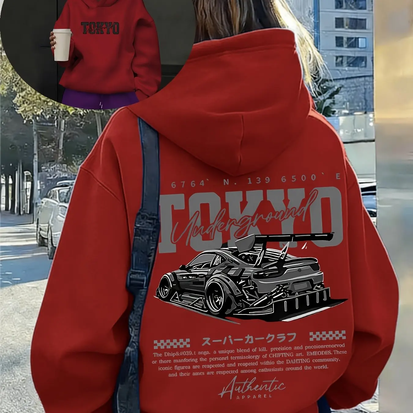 Sweat-shirt à capuche streetwe - Street Fashion In Tokyo avis et prix