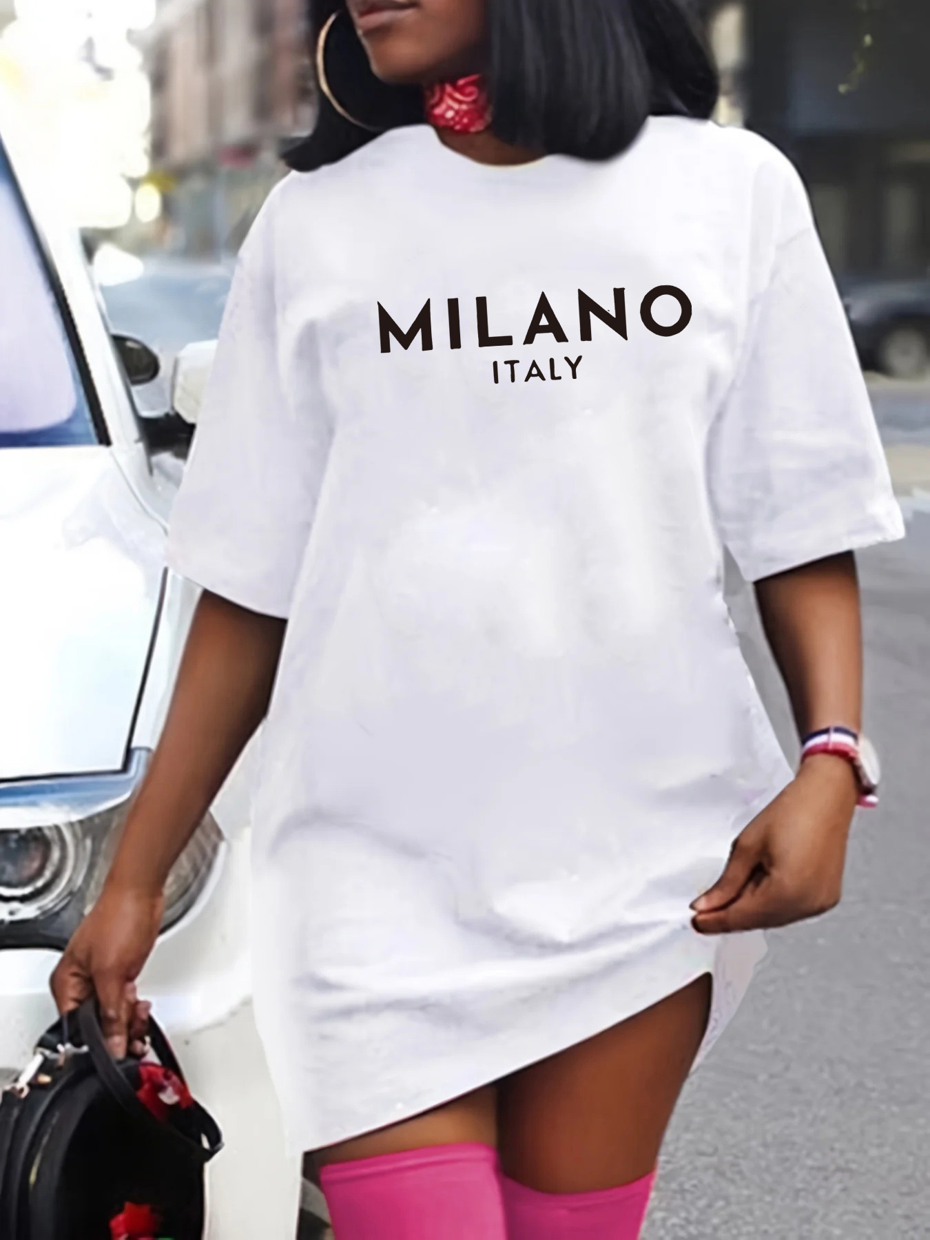 Robe T-shirt à manches courtes - Street Fashion Milano avis et prix