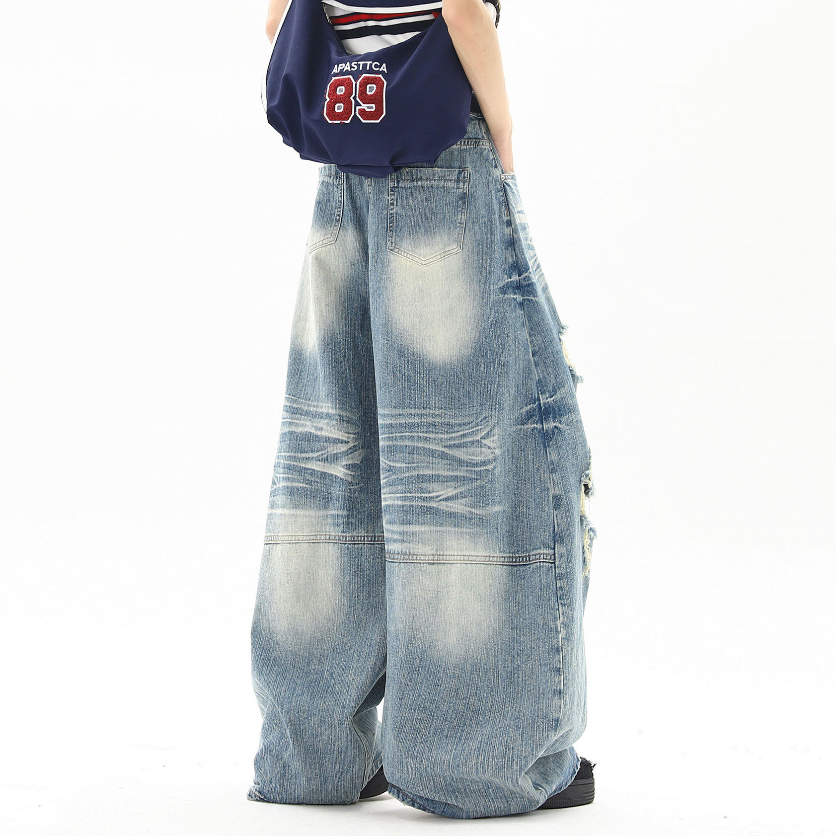 Jean déchiré style streetwear  - Street Fashion American avis et prix