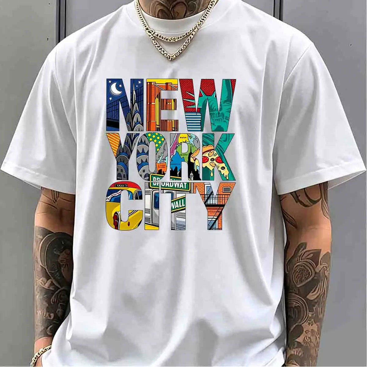 T-shirts pour hommes imprimés  - High Street Fashion New York avis et prix