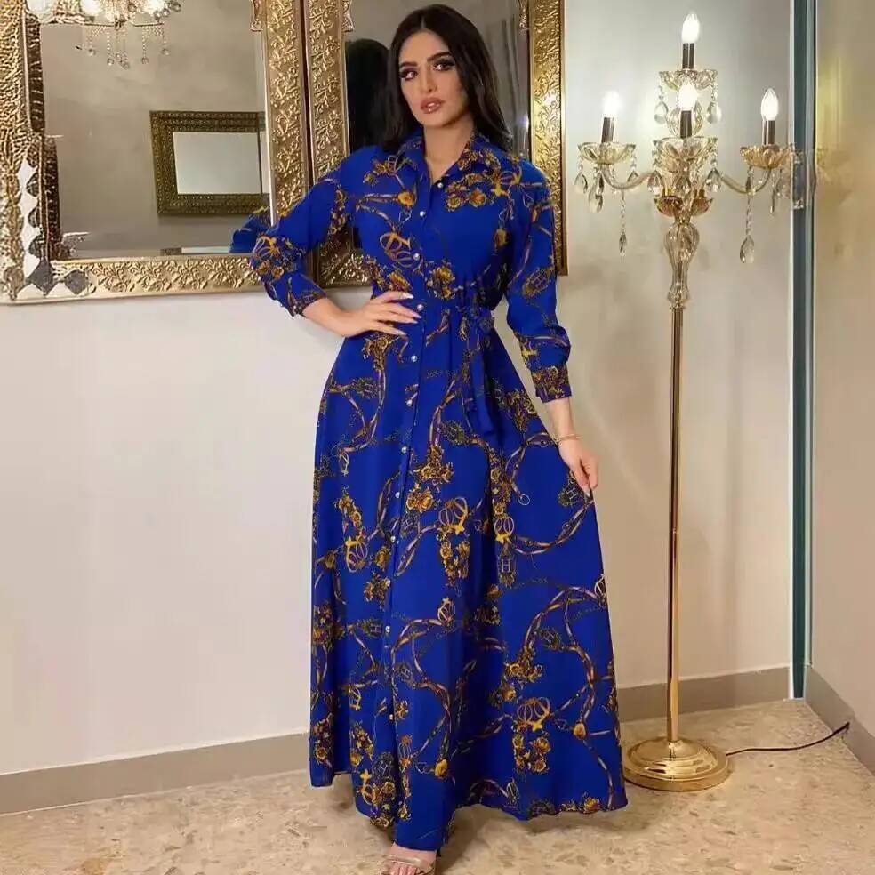 Robe longue élégante multicolo - Street Fashion Dubai avis et prix