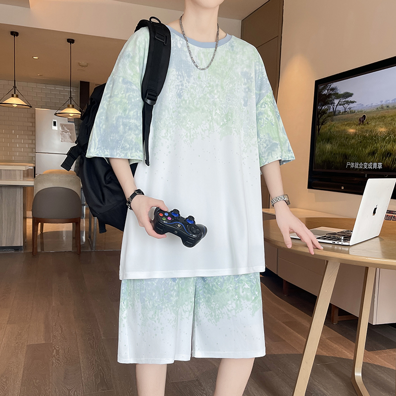 【Top 5-Point Pants】Ensemble T- - Street Summer Fashion avis et prix