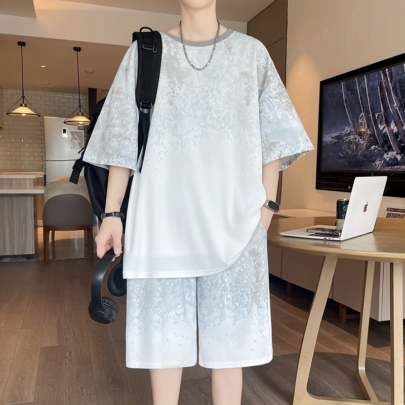 【Top 5-Point Pants】Ensemble T- - Street Summer Fashion avis et prix